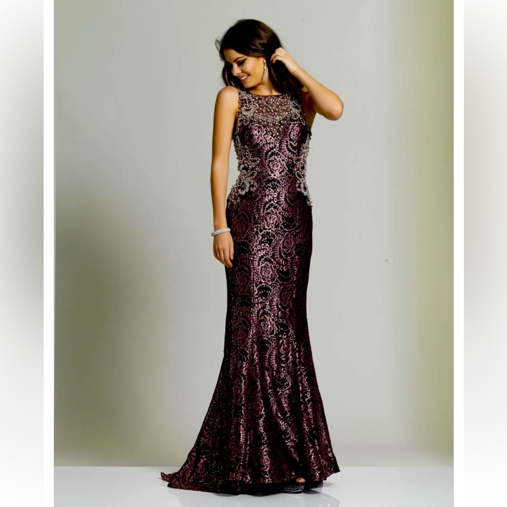 Dave and Johnny beaded gown style 2292 size 5/6 worn once